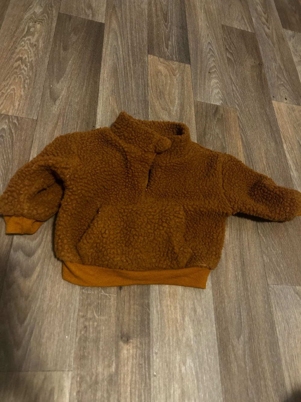 Baby Cozy Sherpa Pullover - Rust